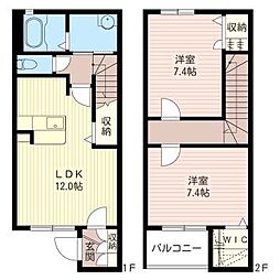 アイリス 2LDKの間取図画像