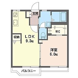 コーポミヤタ 1LDKの間取図画像