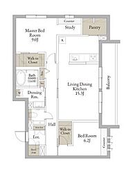 間取図画像 2SLDK