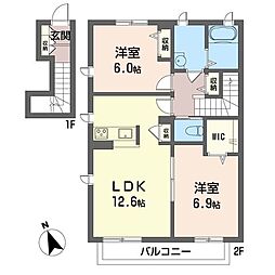 間取図画像 2LDK