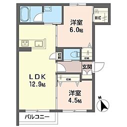 間取図画像 2LDK
