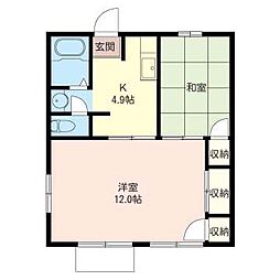 サンコーポ 2Kの間取図画像