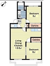 間取図画像 2LDK