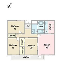 間取図画像 2SLDK