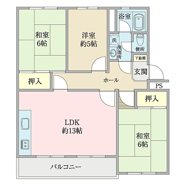 間取りを拡大表示