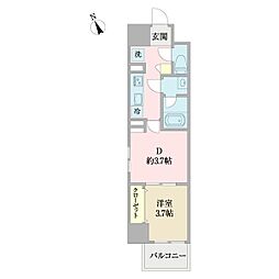 ソレイユ蘇我 1DKの間取図画像