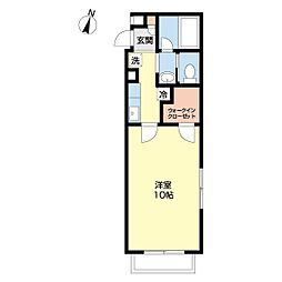 windward 1Kの間取図画像