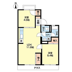 間取図画像 2LDK