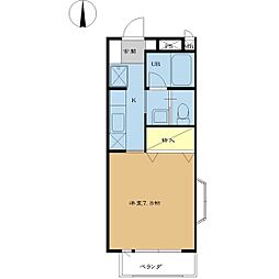 α-NEXT前橋第12 1Kの間取図画像