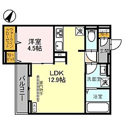 間取図画像 1LDK