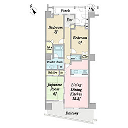 間取図画像 3LDK