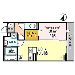 間取図画像 1LDK