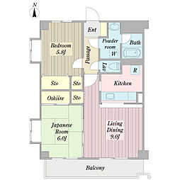 間取図画像 2LDK