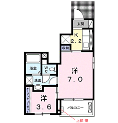 リラトゥルペ 2Kの間取図画像