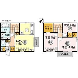 レセンテ 3LDKの間取図画像