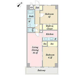 間取図画像 2LDK