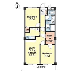 間取図画像 2LDK