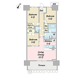 間取図画像 3LDK