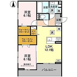 間取図画像 2LDK