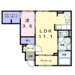 間取図画像 1LDK