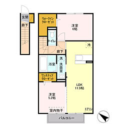 間取図画像 2LDK