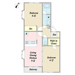 間取図画像 2LDK