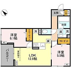 物件の間取り