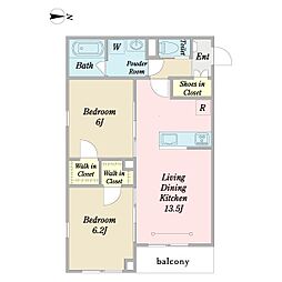 間取図画像 2LDK