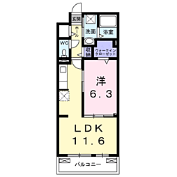 間取図画像 1LDK