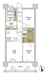 間取図画像 2LDK