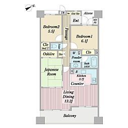 間取図画像 3LDK