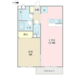 間取図画像 1LDK