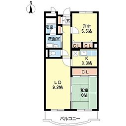 間取図画像 2LDK
