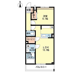 間取図画像 1LDK
