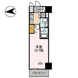 フェニックスレジデンス堺東 1Kの間取図画像