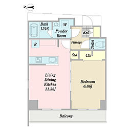 間取図画像 1LDK