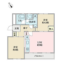 間取図画像 2LDK