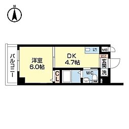 A×Resi庄内駅前 1DKの間取図画像