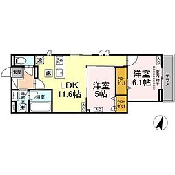 間取図画像 2LDK