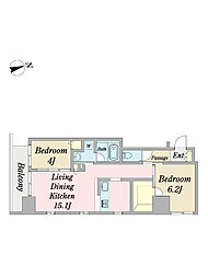 間取図画像 2LDK