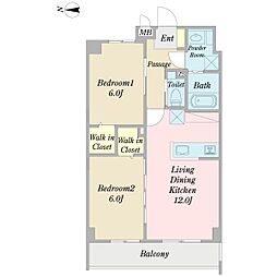 間取図画像 2LDK