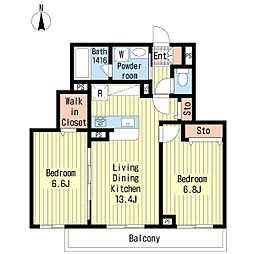 間取図画像 2LDK