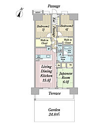 ガーデンゲート千葉ニュータウン中央EAST 3LDKの間取図画像