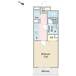 エクレール（八潮） 1階1Kの間取り