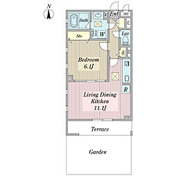 ラルーチェ 1LDKの間取図画像