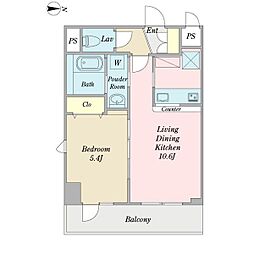 グラシア三郷中央 1LDKの間取図画像
