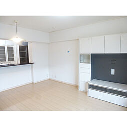 越中島三丁目ハイツ1号棟 0801 8階2LDKのリビング/ダイニング