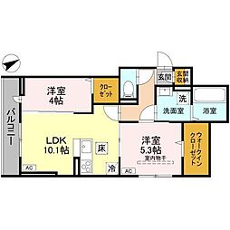 間取図画像 2LDK