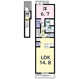 間取図画像 1LDK