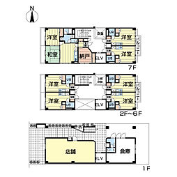 ボンニェルM ワンルームの間取図画像